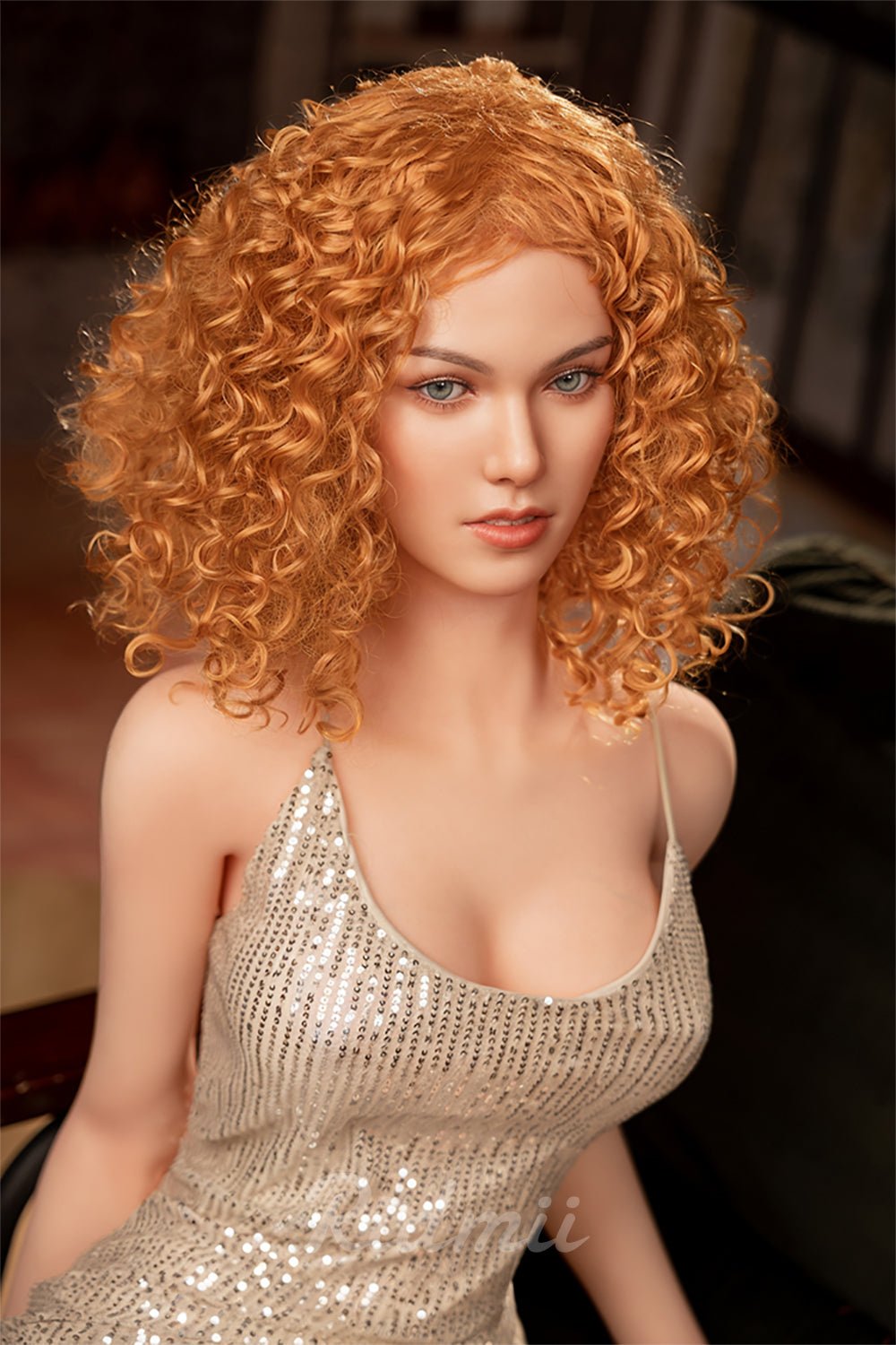 Jordi 5'3" (161cm) TPE Body Silicone Head Curly Hair Pretty Sex Doll - In Stock USA - Love Dolls 4U