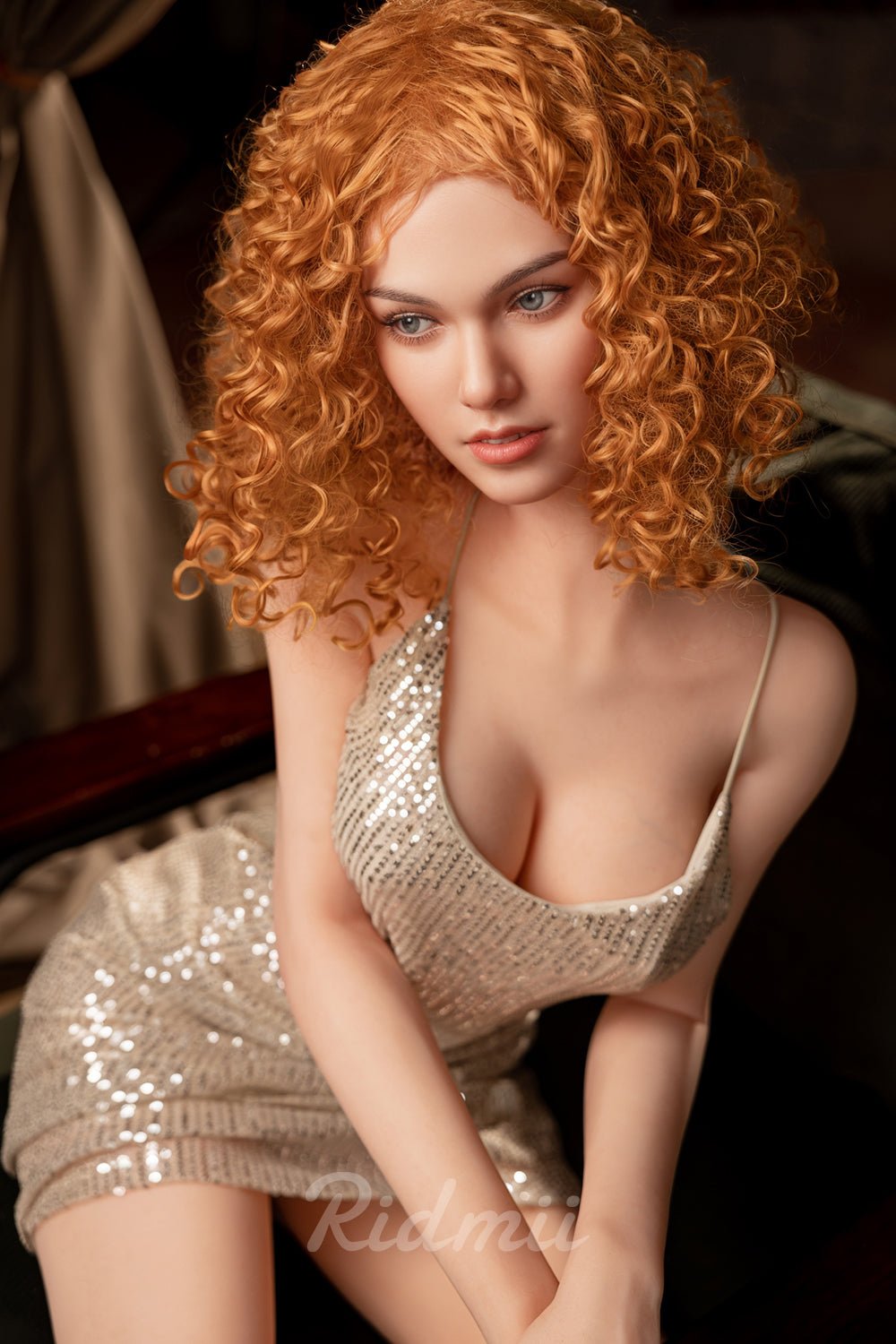 Jordi 5'3" (161cm) TPE Body Silicone Head Curly Hair Pretty Sex Doll - In Stock USA - Love Dolls 4U